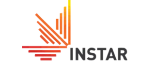 INSTAR logo featuring a stylized orange-red starburst/arrow motif beside the gray INSTAR wordmark.